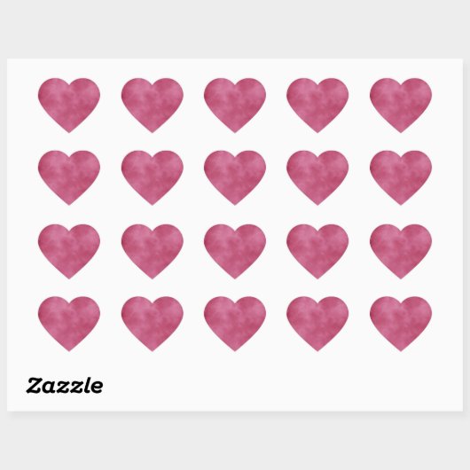 Bordeaux Blush Heart Sticker (Vel)