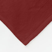 Bordeaux en wit | Monogram moderne Initialen Fleece Deken (Hoek)