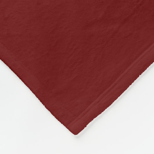 Bordeaux en wit | Monogram moderne Initialen Fleece Deken (Hoek)