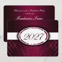 Bordeaux en witte feest van de klas van 2027