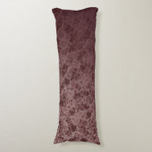 Bordeaux flowers degraded lichaamskussen (Voorkant Verticaal)