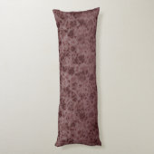 Bordeaux flowers degraded lichaamskussen (Achterkant (Verticaal))