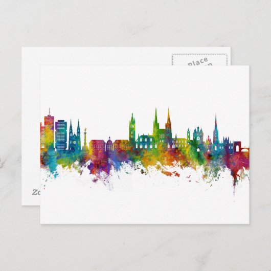 Bordeaux France Skyline Briefkaart (Voorkant / Achterkant)