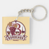 Bordeaux France Sleutelhanger (Achterkant)