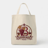Bordeaux France Tote Bag (Achterkant)