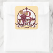 Bordeaux France Vierkante Sticker (Tas)