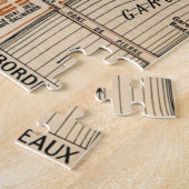 Bordeaux Frankrijk  kaart Legpuzzel (Zijkant)