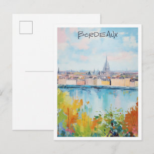 Bordeaux Frankrijk Reizen Stad Esthetiek Briefkaart
