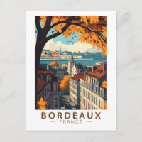 Bordeaux Frankrijk Travel Art Vintage