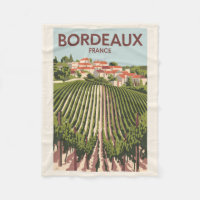 Bordeaux Frankrijk Vineyard Travel Art Vintage