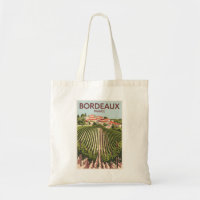 Bordeaux Frankrijk Vineyard Travel Art Vintage