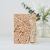 Bordeaux Frankrijk Vintage Kaart (Staand voorkant)