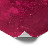Bordeaux gestructureerde roos boeket poster (Hoek)
