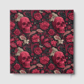 Bordeaux Gothic Paisley Wedding Gastenboek (Achterkant)