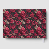 Bordeaux Gothic Paisley Wedding Gastenboek (Achterkant)