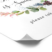 Bordeaux gouden geometrische Love Is Sweet bord Poster (Hoek)