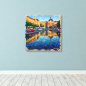 Bordeaux Grand Square Reflections Toile de verre (Insitu (Plancher de Bois))
