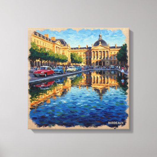 Bordeaux Grand Square Reflections Toile de verre (Recto)