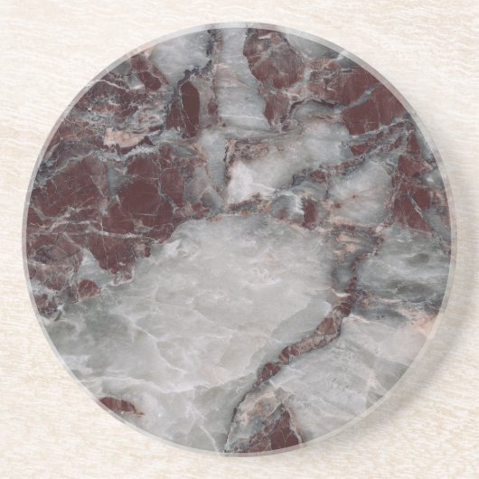 Bordeaux Grisso Decorative Stone - Robuuste schoon Zandsteen Onderzetter (Voorkant)