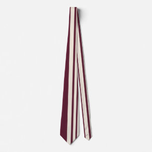 Bordeaux Ivoor Streep Elegant Modern Stropdas