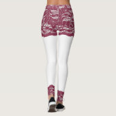 Bordeaux Kant Leggings (Achterkant)