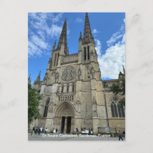 Bordeaux Kathedraal, (Saint-André de Bordeaux) op Feestdagenkaart
