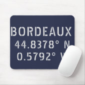 Bordeaux Latitude Longitude Muismat (Met muis)