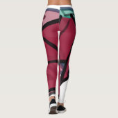 Bordeaux-leggings Leggings (Achterkant)