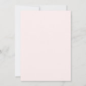 Bordeaux Roze Bloemen voor Meisje Spetter Baby Sho Kaart (Achterkant)