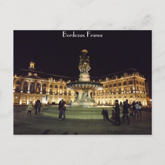 Bordeaux 's nachts briefkaart