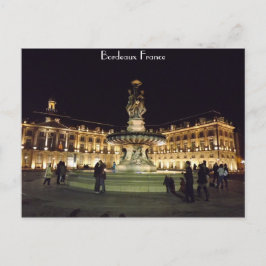 Bordeaux 's nachts briefkaart