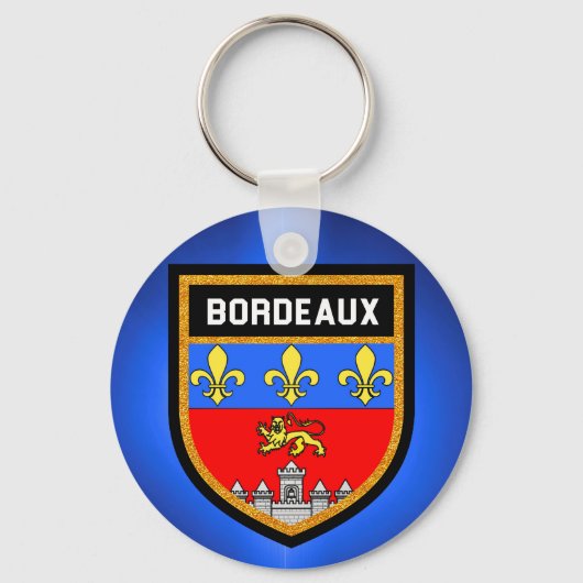 Bordeaux Vlag Sleutelhanger (Voorkant)