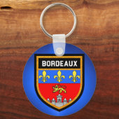 Bordeaux Vlag Sleutelhanger (Voorkant)