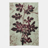 bordeauxbloem theedoek (Verticaal)