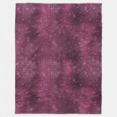 bordeauxrode sprankeling fleece deken (Voorkant)