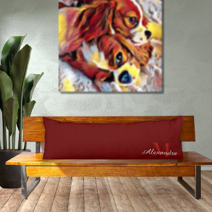 Bordeauxrood effen kleur kussen
