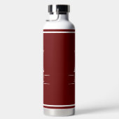 Bordeauxrood met monogram waterfles (Rechts)