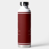 Bordeauxrood met monogram waterfles (Links)