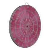Bordeauxroze dartbord (Voorkant Links)