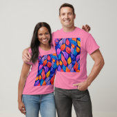 Bordeelstijl: Vibrant Leaf Patterns T-shirt (Unisex)