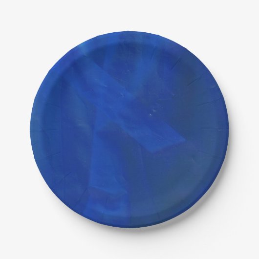 Borden met blauw papier papieren bordje (Voorkant)