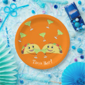 Borden met taarstang papieren bordje (Feest)