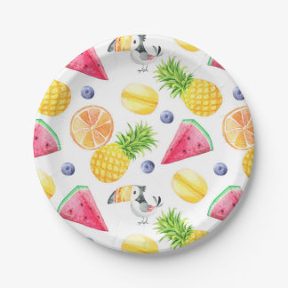 Borden met twee vellen papier papieren bordje