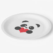 Borden op papier van Panda Papieren Bordje (Gekanteld)
