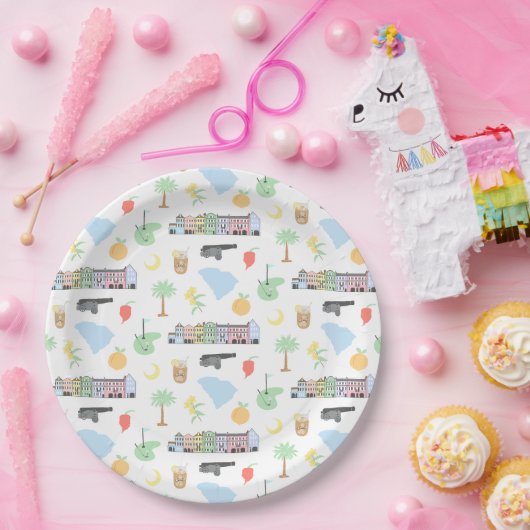 Borden South Carolina Paper Papieren Bordje (Feest)