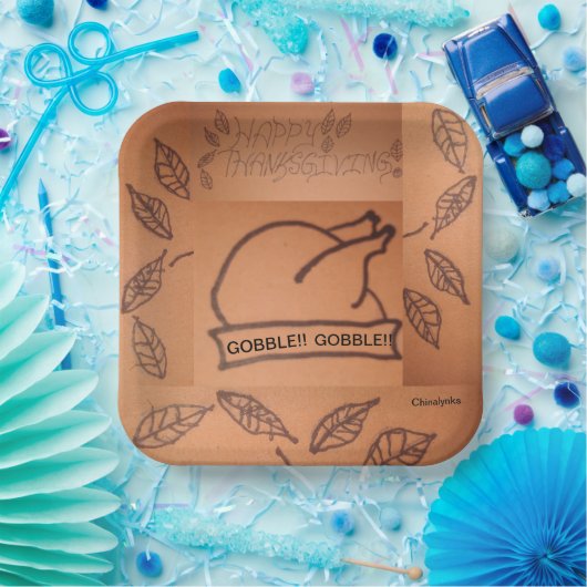 Borden Thanksgiving Papieren Bordje (Feest)