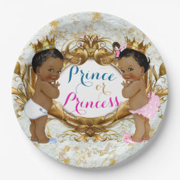 Borden van Afrikaanse prins of prinses Papieren Bordje