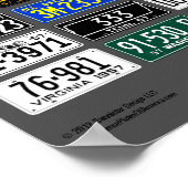 Borden van Amerikaanse poster - 1957 (Hoek)