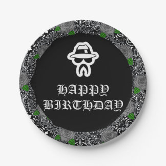 Borden van Cholo Theme Party Papieren Bordje