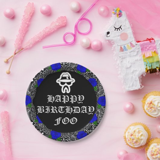 Borden van Cholo Theme Party Papieren Bordje (Feest)